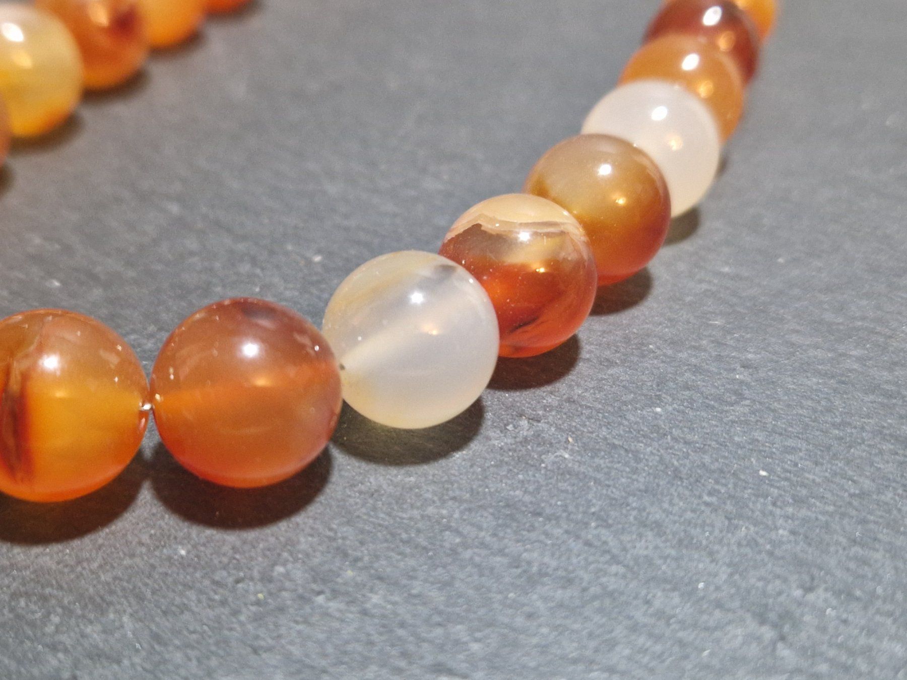 Catenine: Karneol / Achat Edelstein-Kette – Usato da Winterthur venduto da Sadega 2