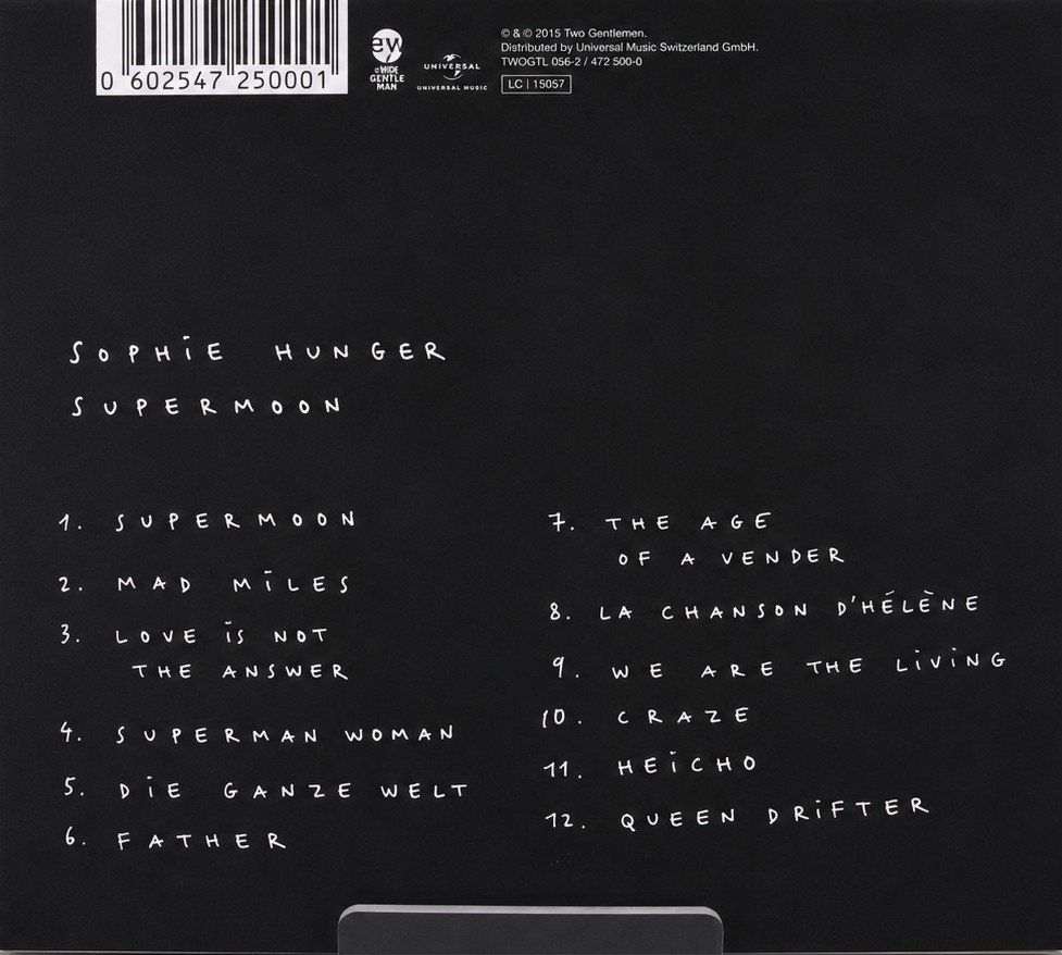 CD: CD Sophie Hunger "Supermoon",  Nr. 141 – Nuovo e nell'imballaggio originale da Kottwil venduto da Crazyrolf 1