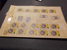 Couvert Briefmarken Journee de Lupu