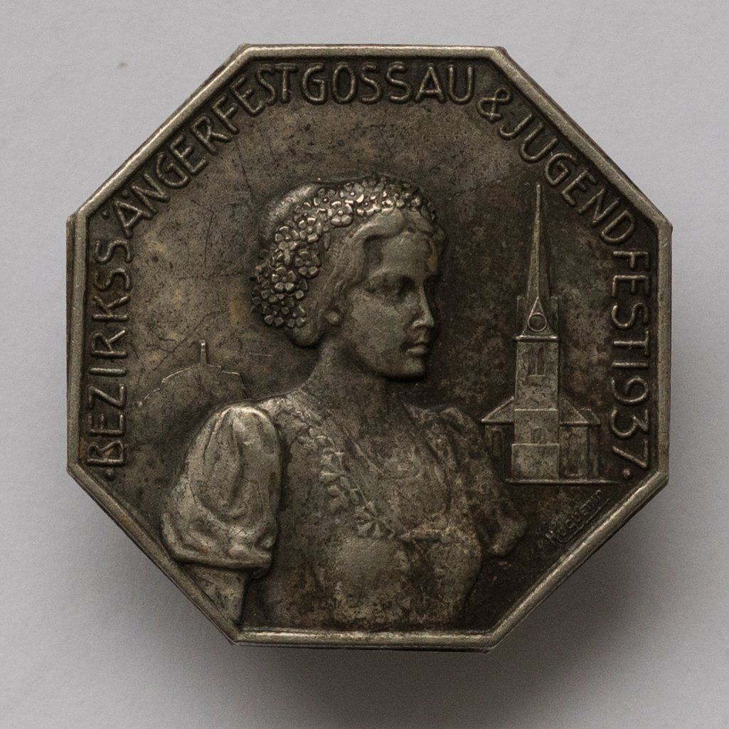 Placchette & Badge: Bezirkssängerfest Gossau 1937 – Usato da Rotkreuz venduto da Swiss-Coins