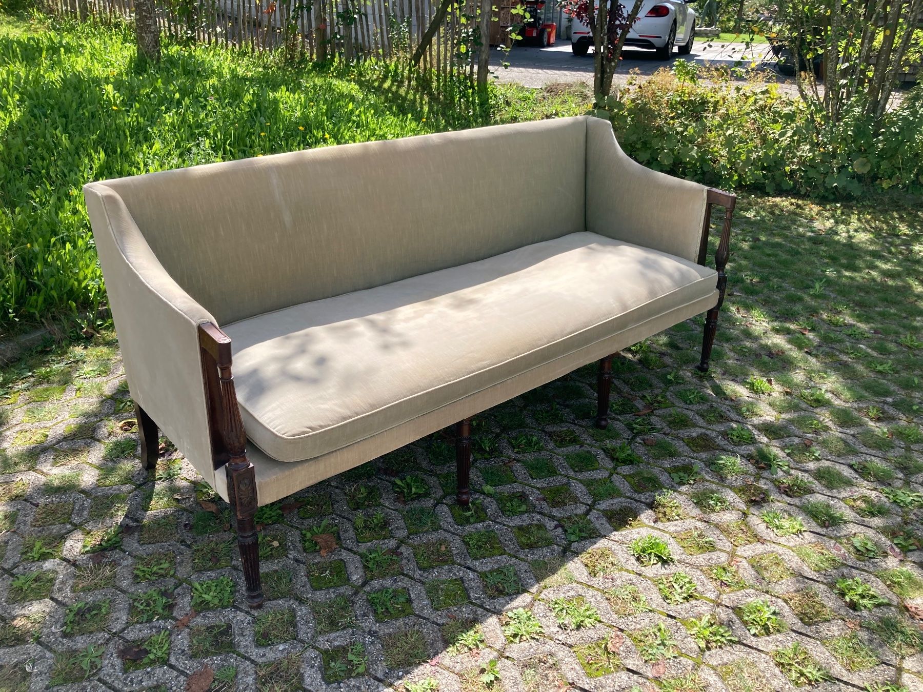 Divani: Sheraton Sofa Mahagoni um 1785 – Usato da Hubersdorf venduto da ltd_data
