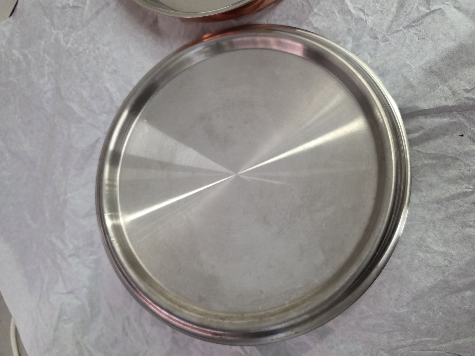 Stöckli Pfannen: Stöckli Kupferpfanne mit Deckel, – Gebraucht aus Olten von Mezopotamya 2