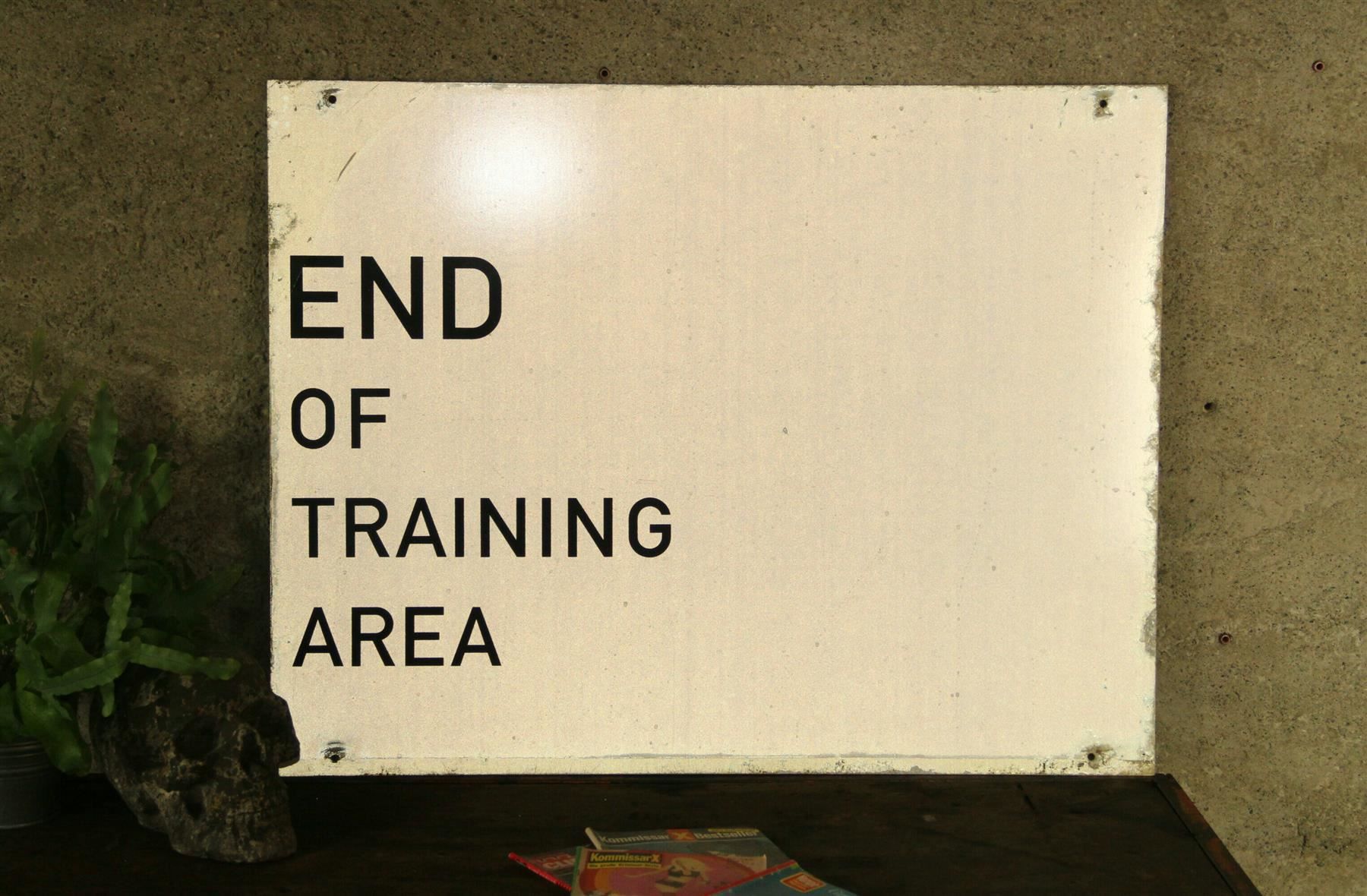 Insegne: Blechschild "Warning" 81 cm x 64 cm – Usato da Birrwil venduto da brandschatz_birrwil 4