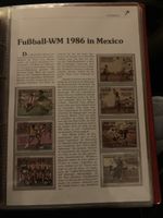 Fussball-WM 1986 in Mexiko Blatt guter Zustand