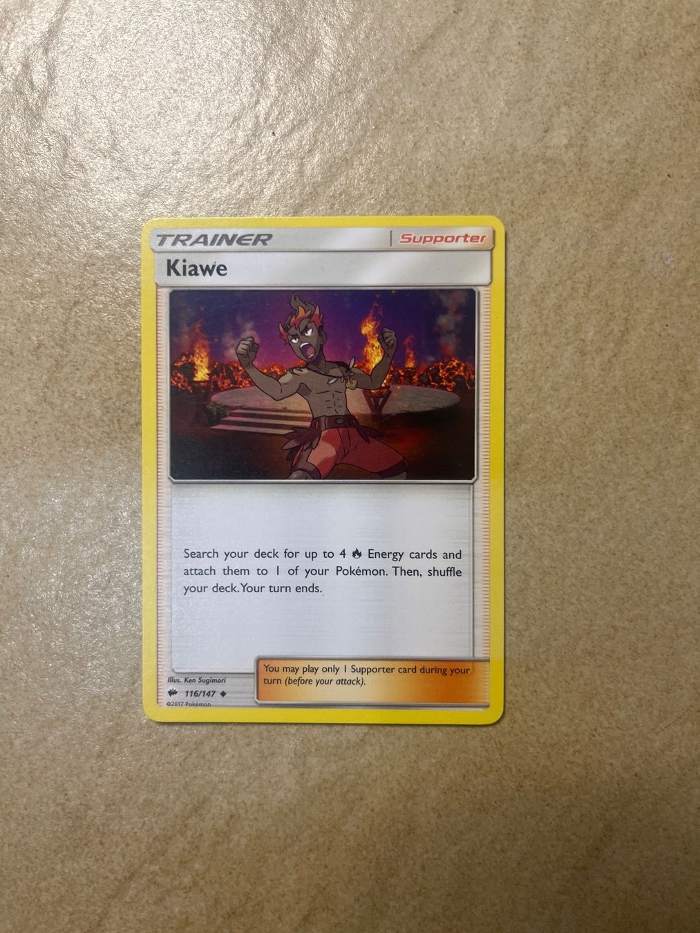 Pokémon Cartes à collectionner: Carte Pokemon Kiawe - Burning Shadows - EN – D'occasion à Vernayaz par Darkfrost
