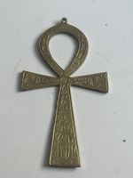 Anhänger Aegypten Kreuz mit Hieroglyphen Metall (S28)