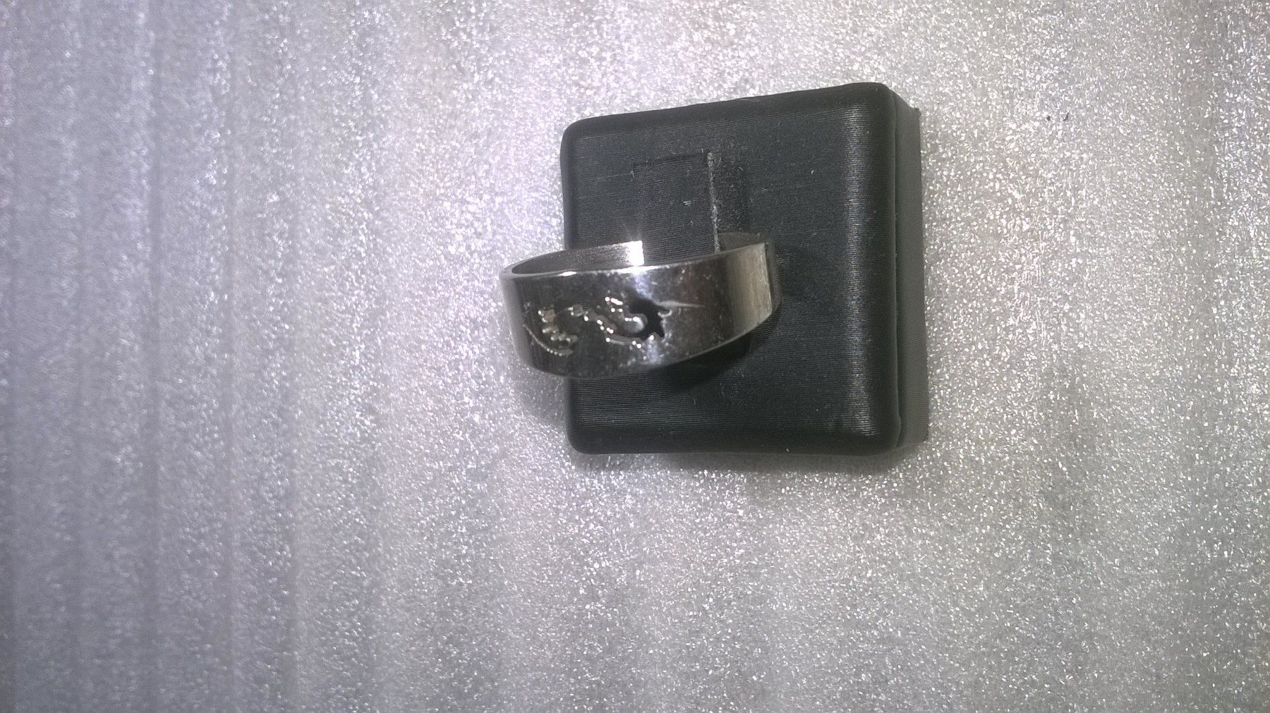 Anelli: ring edelsthal,,mit eidechse ,,,glanzig – Nuovo (secondo la descrizione) da Basel venduto da bijoutrie_4 1