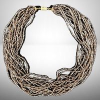 ✨ Elegante mehrlagige Halskette – Goldbrauner Glanz! ✨💫