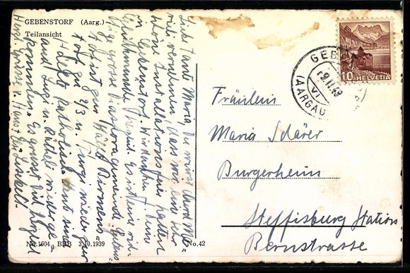 Cartes postales: AK Gebenstorf /Aarg., Strassenpartie – D'occasion à Berlin par bartko-reher 1