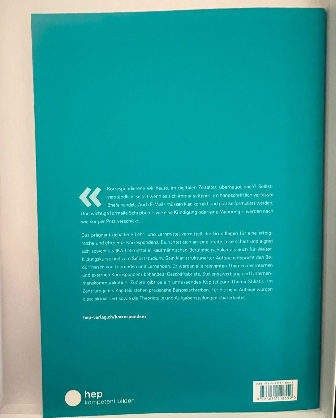 Bücher: Korrespondenz Buch 8. Auflage guter Zustand – Gebraucht aus Zofingen von Florianij 1