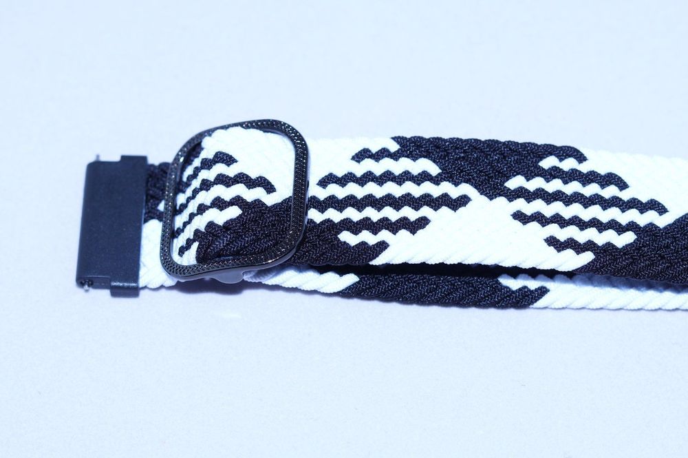 Bracciali & Braccialetti: Uhrenarmband 22mm Nylon Black&White – Nuovo e nell'imballaggio originale da Oberkirch LU venduto da Sascha-Products