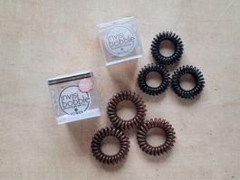 2 x 3 Haargummis invisibobbles, braun + schwarz. OVP!