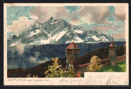 Zeno Diemer: Luzern, Der Pilatus vom Ort