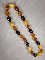 Collier en Ambre Baltique Naturel – Perles Multicolores