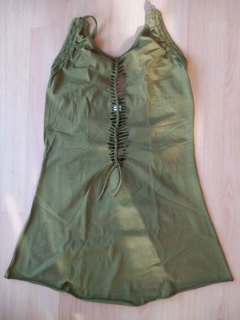 Top vert en coton Hippie Goa