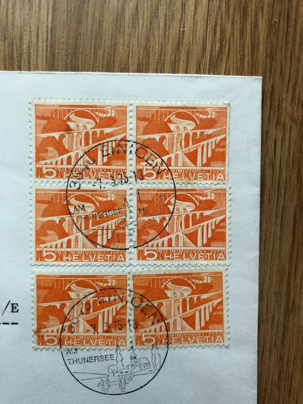 Tutti i francobolli: Echt gelaufener Brief 7.3.75, 3646 Einigen – Usato da Landquart venduto da interesse63 1