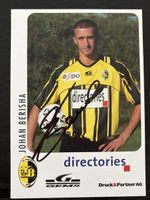 Johan Berisha Autogrammkarte signiert YB Fussball Fussballer