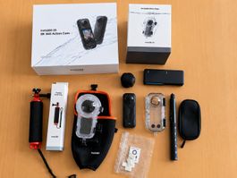 Blitzauktion: Insta360 X5 Bundle, wie neu, mit OVP, 2 Tauchg
