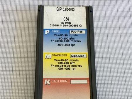 Tutti gli attrezzi: ISCAR Stechwendeplatten GIP 0.80-0.00 – Usato da Neuwilen venduto da ChGa 1