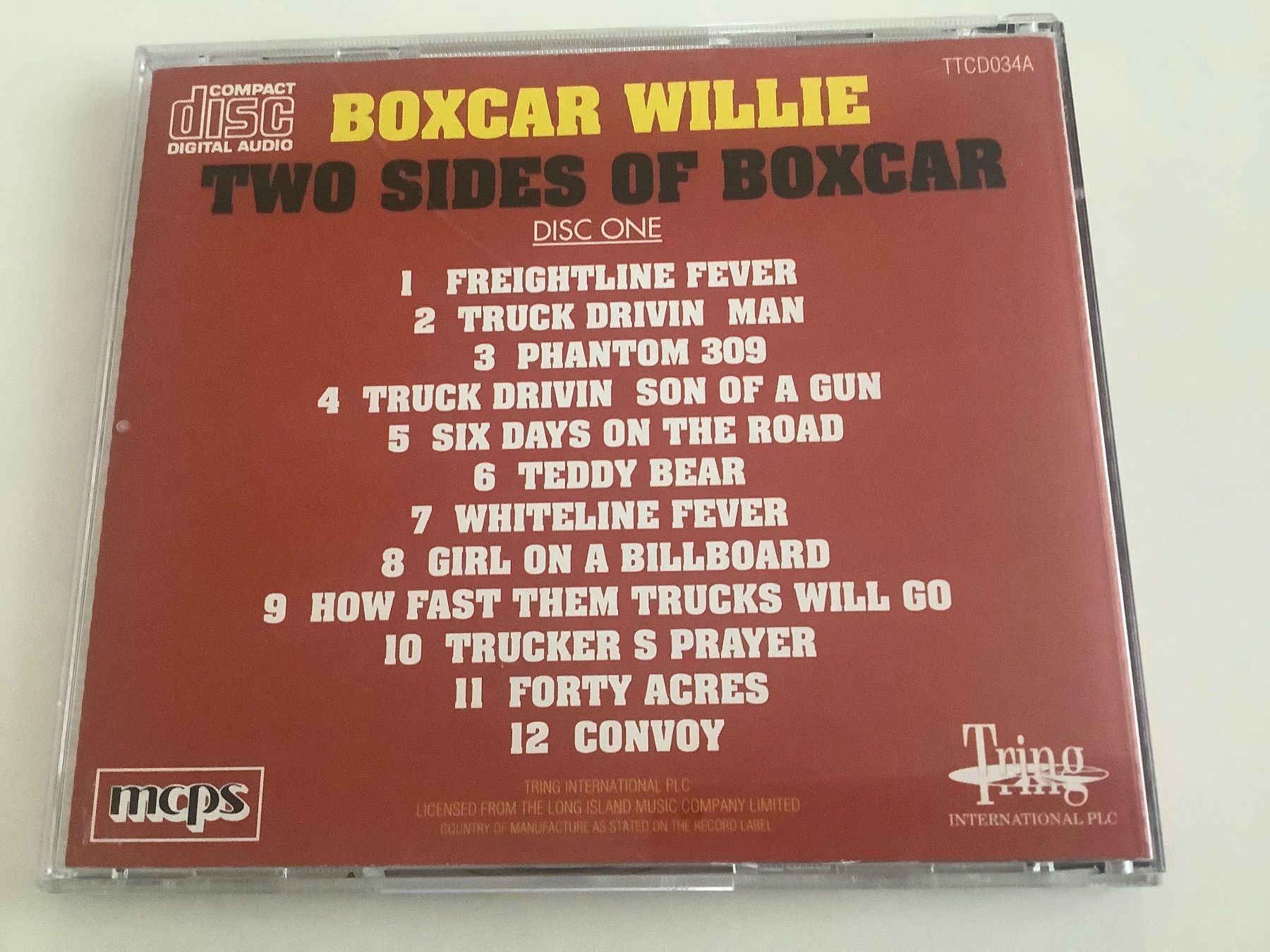 CDs: Boxcar Willie / Two sides of Boxcar / Disc one – Gebraucht aus Dübendorf von Shreck 1