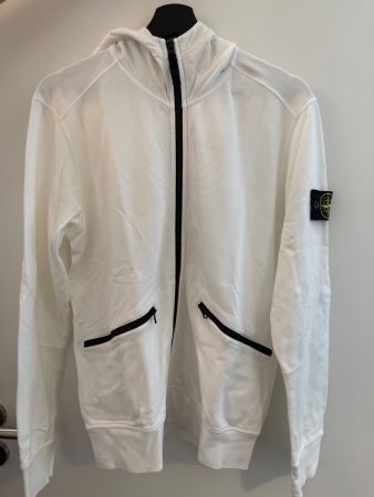 Stone Island Kapuzen Sweatjacke weiss Grösse S neuwertig