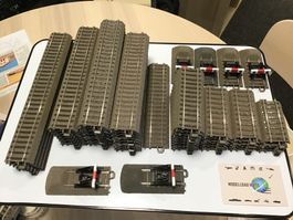 Märklin H0 Gleise gerade Konvolut gleichstrom!.....60 teilig
