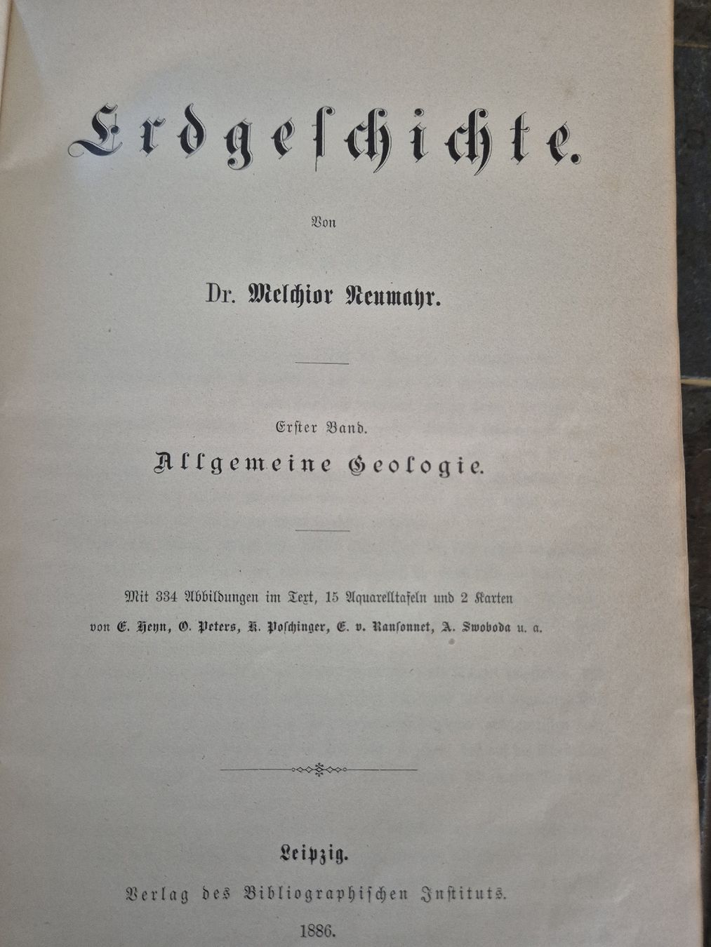 Bücher: Neumeyer Erdgeschichte – Gebraucht aus Schlieren von HuiBu 4