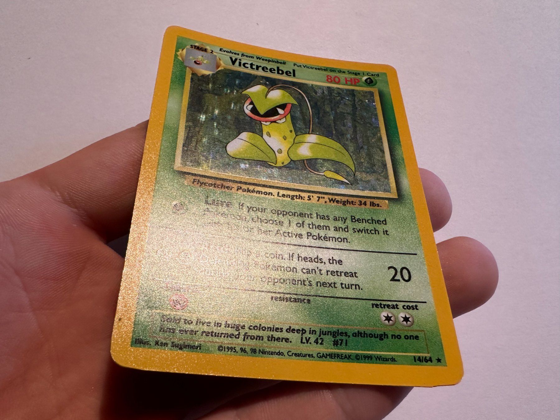 Pokémon Sammelbilder & Trading cards: Victreebel holo Jungle No Symbol ERROR EN – Gebraucht aus Hagendorn von Pokecollectorch 1