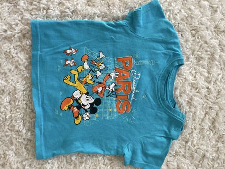 T-shirt Disney Paris bleu taille 6-12 mois