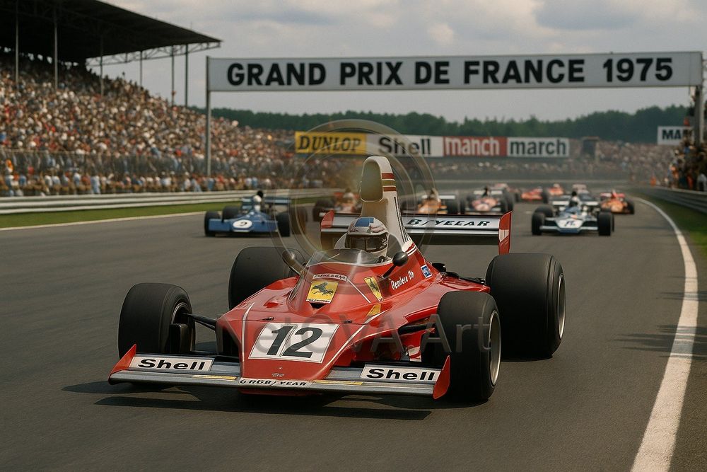 Affiche Poster de Course Auto Alain Prost Formule 1 Décoration Murale Sportive – Posters de nos régions