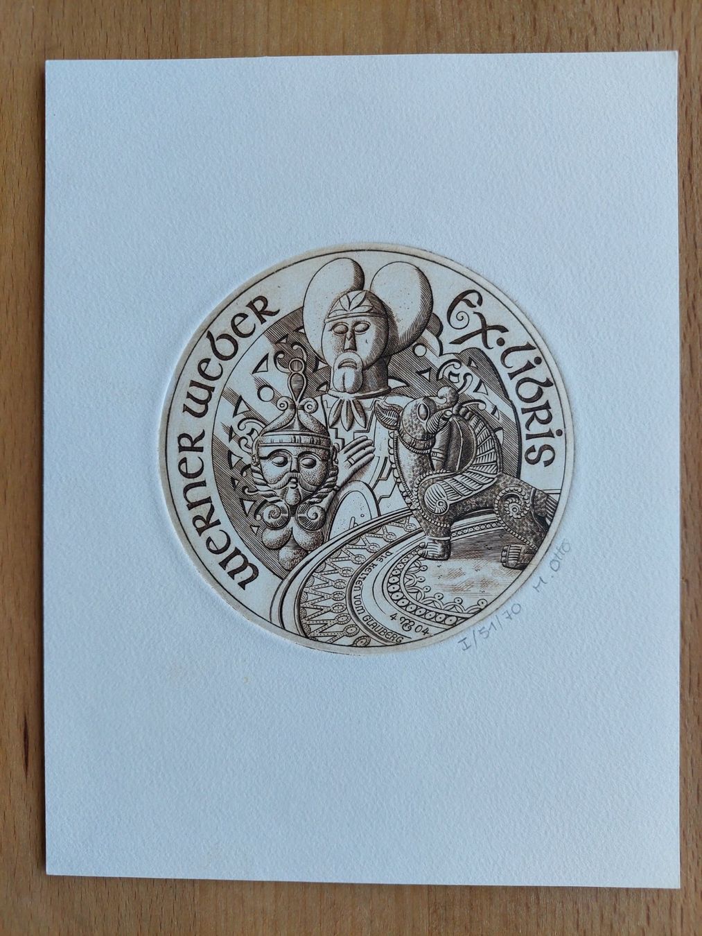 Dipinti: Exlibris Michael Otto - Orig. Radierung signiert – Usato da Obfelden venduto da Exlibris-Art