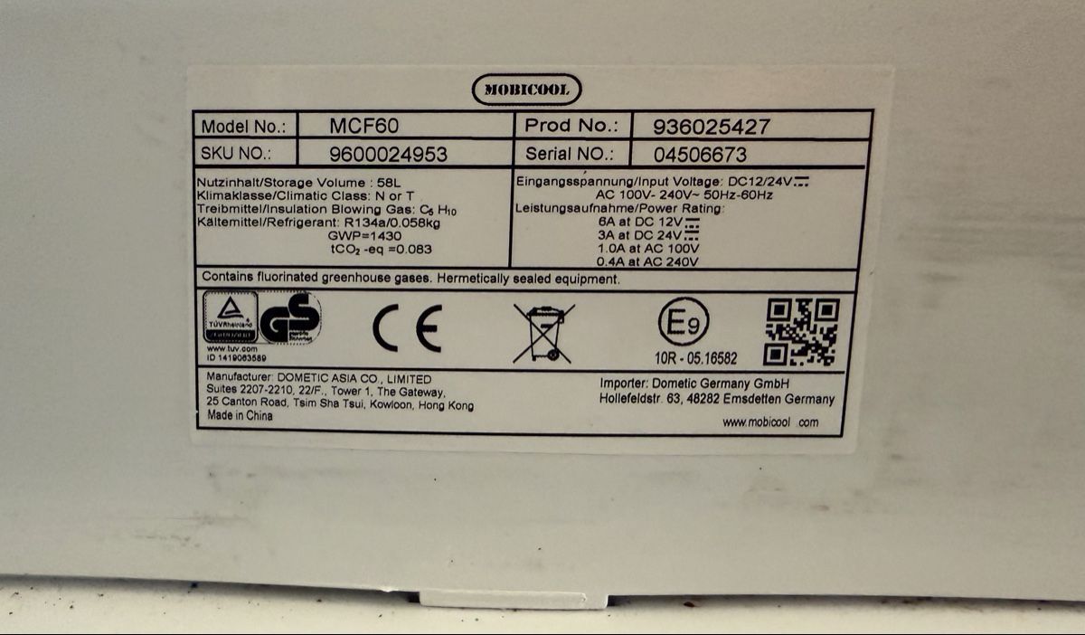 Mobicool Frigoriferi & Refrigeratori: Mobicool MCF60 Kompressor-Kühlbox – 58 Liter – Usato da Birr venduto da PamosAG 4