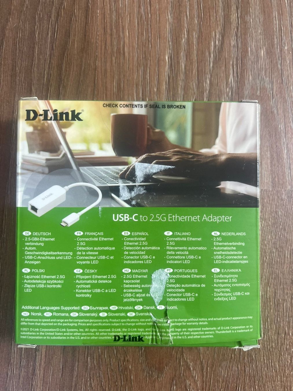 Dlink Unità & Adattatore: Adaptateur D-Link - USB-C to Ethernet – Nuovo e nell'imballaggio originale da Môtiers NE venduto da ElGreco3099 3