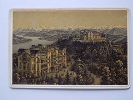 Uetliberg Zürich Aquatinta Dikenmann