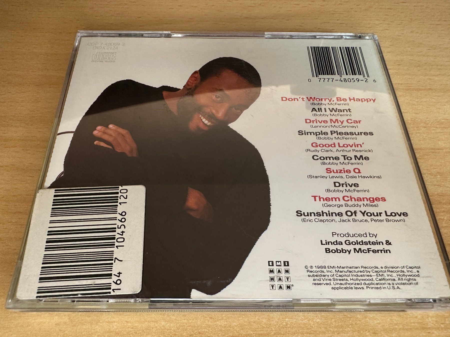 CD: Bobby McFerrin – Simple Pleasures – Usato da Rikon im Tösstal venduto da Alpenmutz 1
