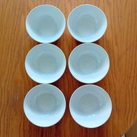 6 bols blancs