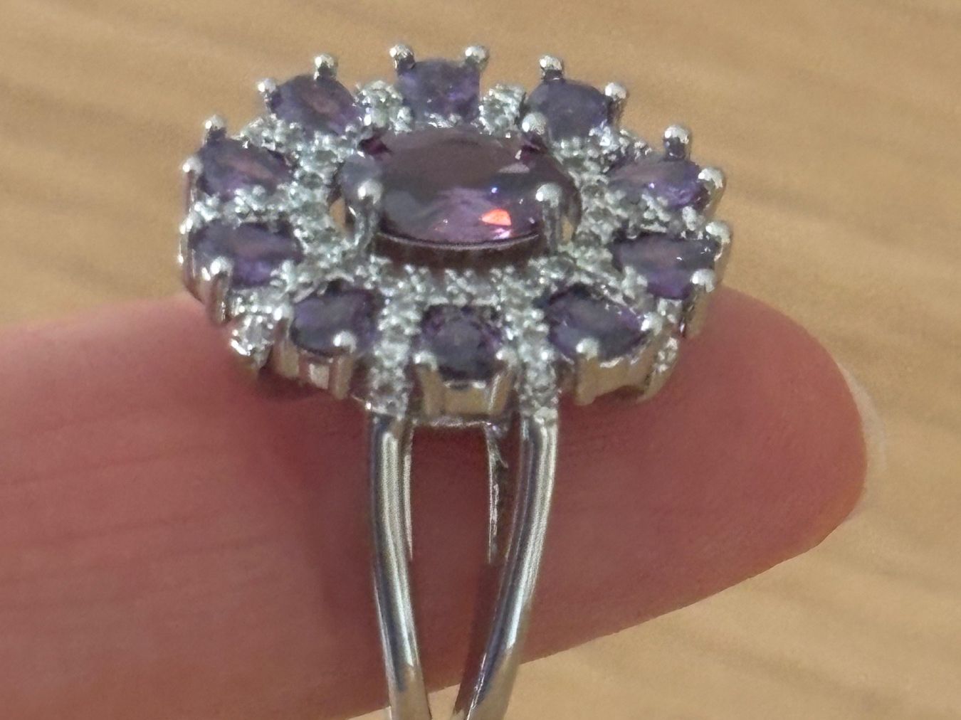 Ringe: Luxus Elegante Gr.19/9 Ring Farbe: Silber/Lilas – Neu (gemäss Beschreibung) aus Biel-Bienne von Roserosse13 4