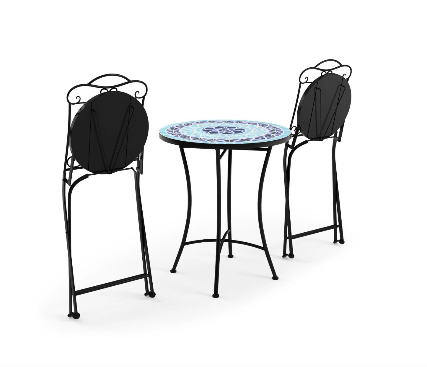 Tavoli: Bistroset MOSAIK 3-teilig blau - Gratis Versand – Nuovo e nell'imballaggio originale da Kleinwangen venduto da meinwarenkorb.ch 6