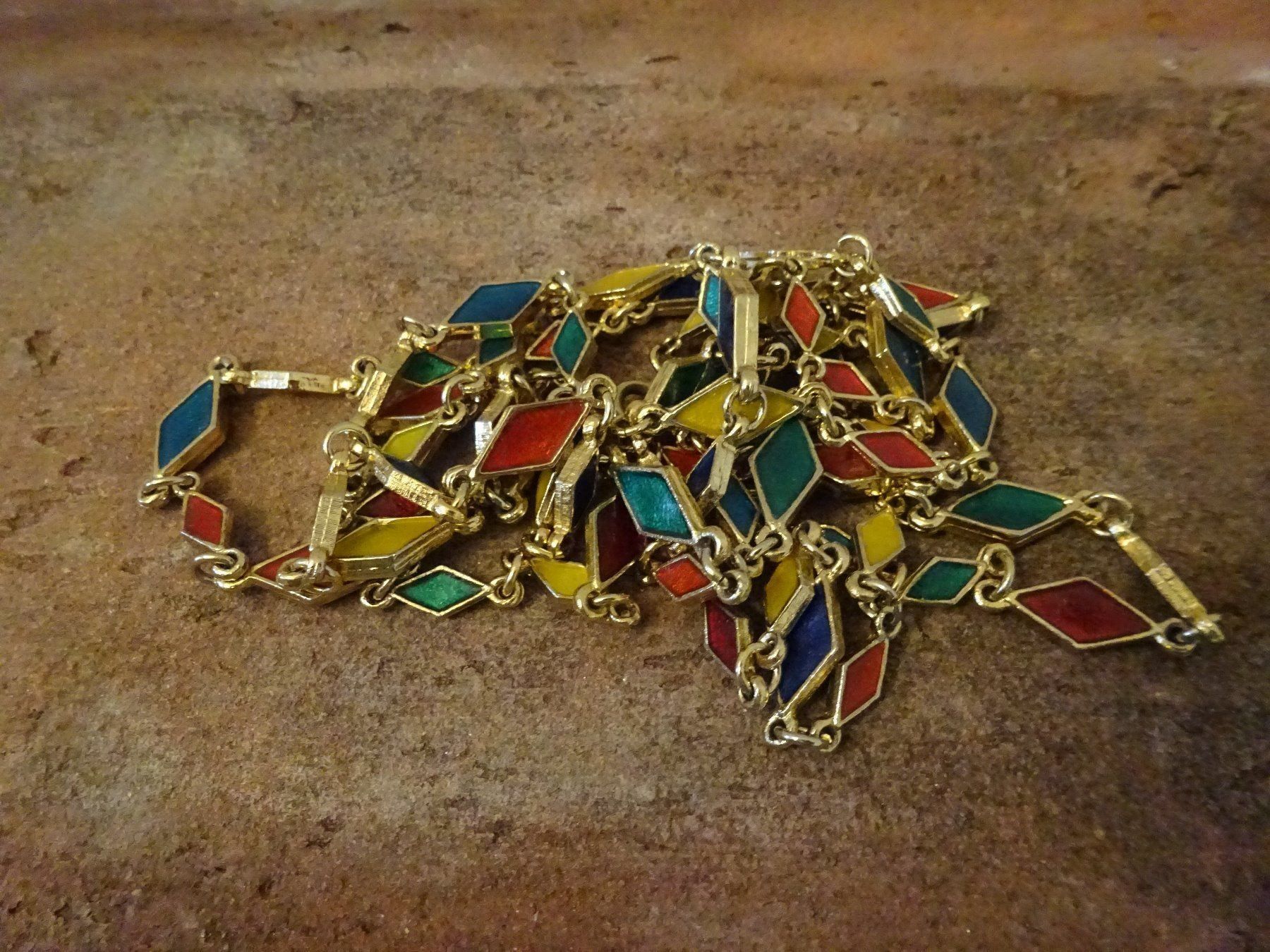 Ketten: Kette Emaille Cloisonné Harlekin – Gebraucht aus Esslingen von FetteSchnecke 5