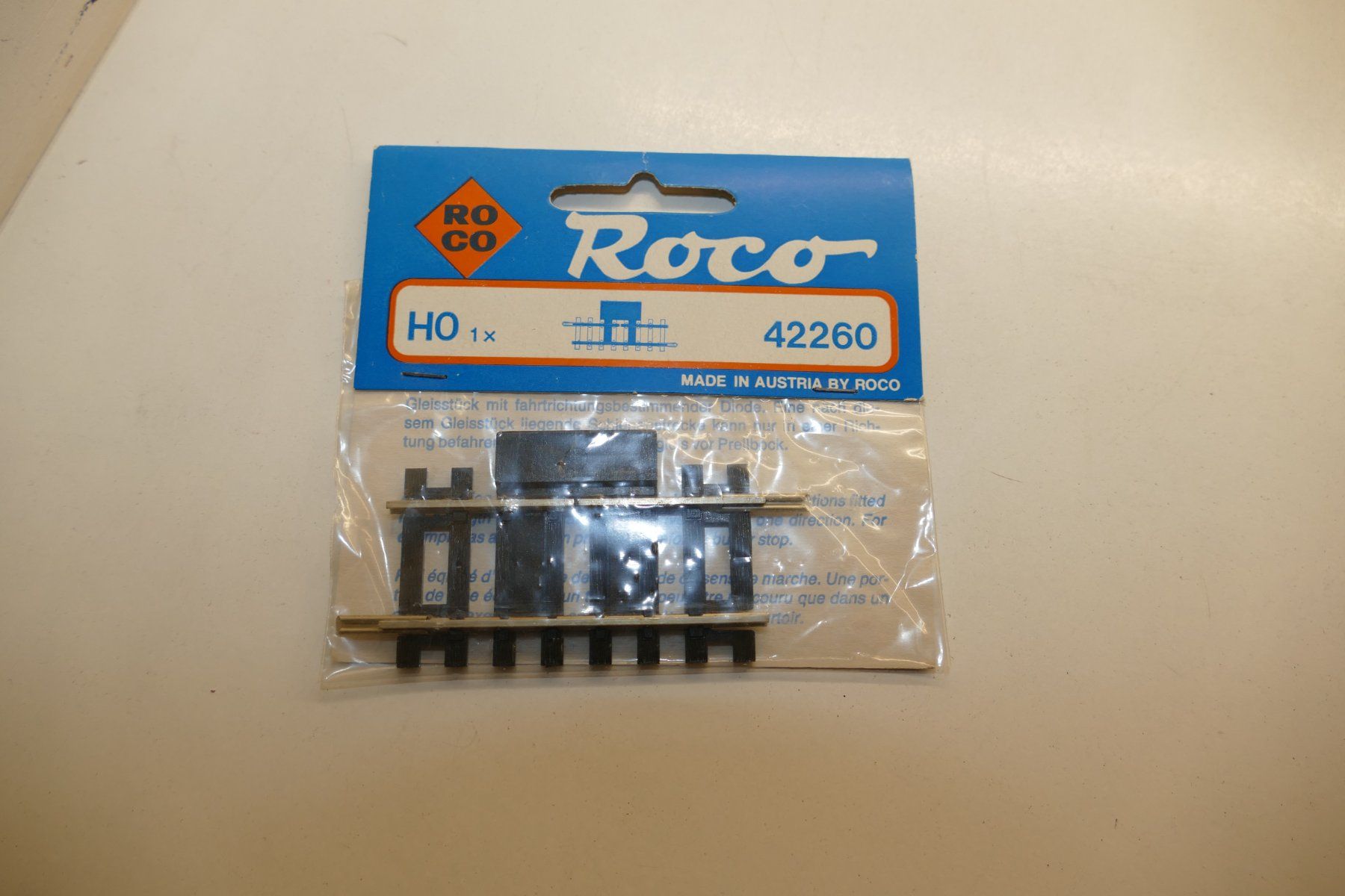 Roco Modellini di ferrovie: Roco H0: Unterbrechergleis mit Diode – Nuovo e nell'imballaggio originale da Niederhasli venduto da rail-duerst