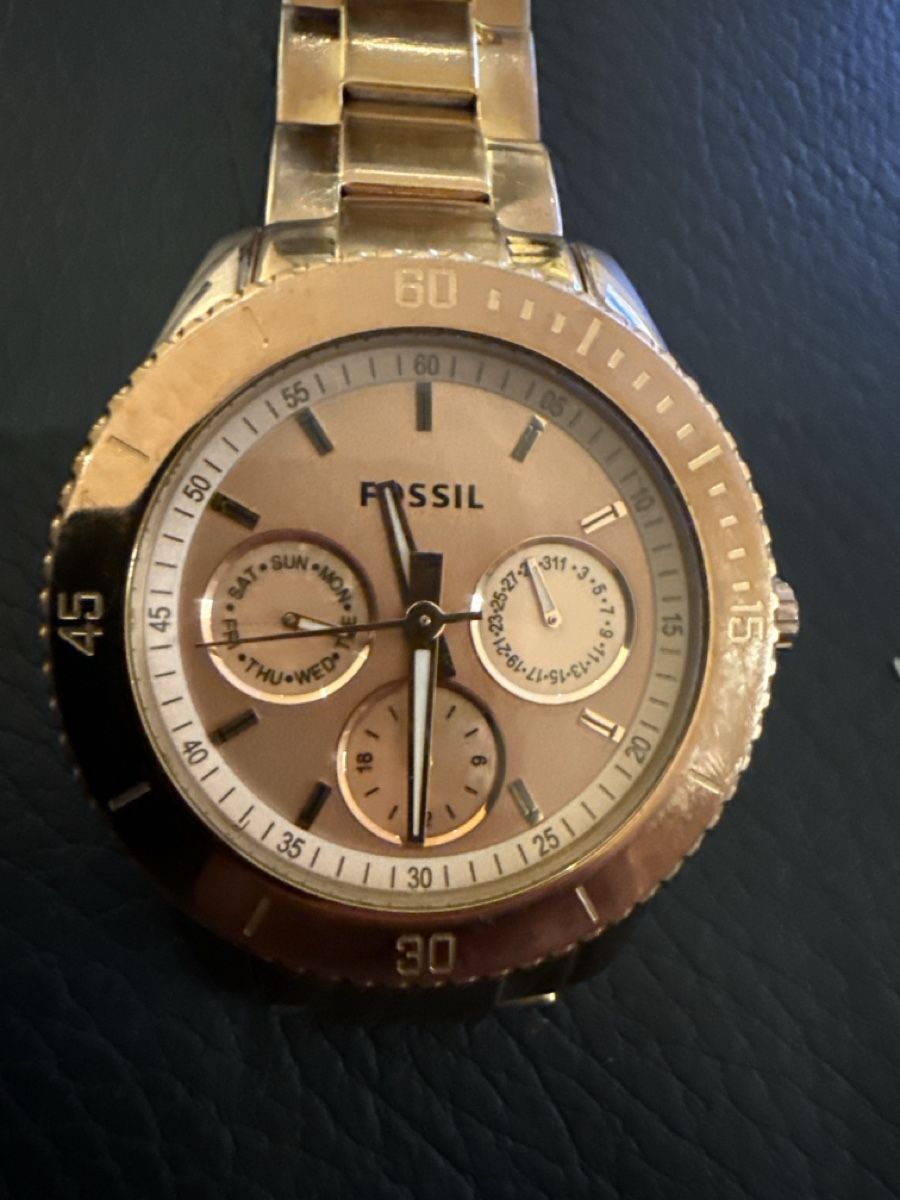 Fossil Orologi: Fossil Damenuhr, Gold, 44 mm. – Usato da Jona venduto da swissness62