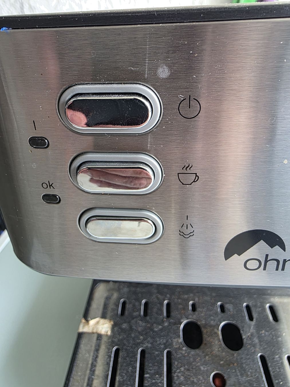 Kaffeemaschinen & Espressomaschinen: Espressomaschine Ohmex mit Manometer gebraucht silber – Gebraucht aus Reinach BL von bru_qpv2 6