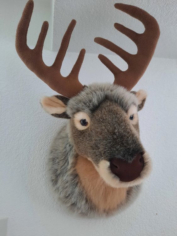 Bohany Peluche De Renne De Noël,Oreiller Décoratif En Peluche De Ce Doux Jouets De Renne Ornement De Renne Mignon De 13 Amz B0c
