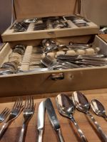 WELLNER-  Besteck, versilbert 90 für 12 Pers., in  Originalk