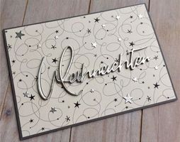 WEIHNACHTEN SCHRIFTZUG STANZSCHABLONE