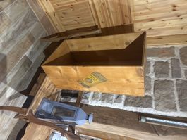 Ancienne caisse en bois Franck aroma  vintage