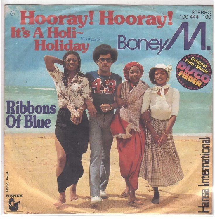 Dischi in vinile: Boney M  --  Hooray Hooray  Single7 – Usato da Rheinau venduto da asteng