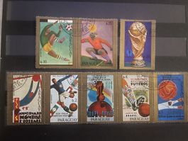 Briefmarken Paraguay Fussball WM Motive neuwertig