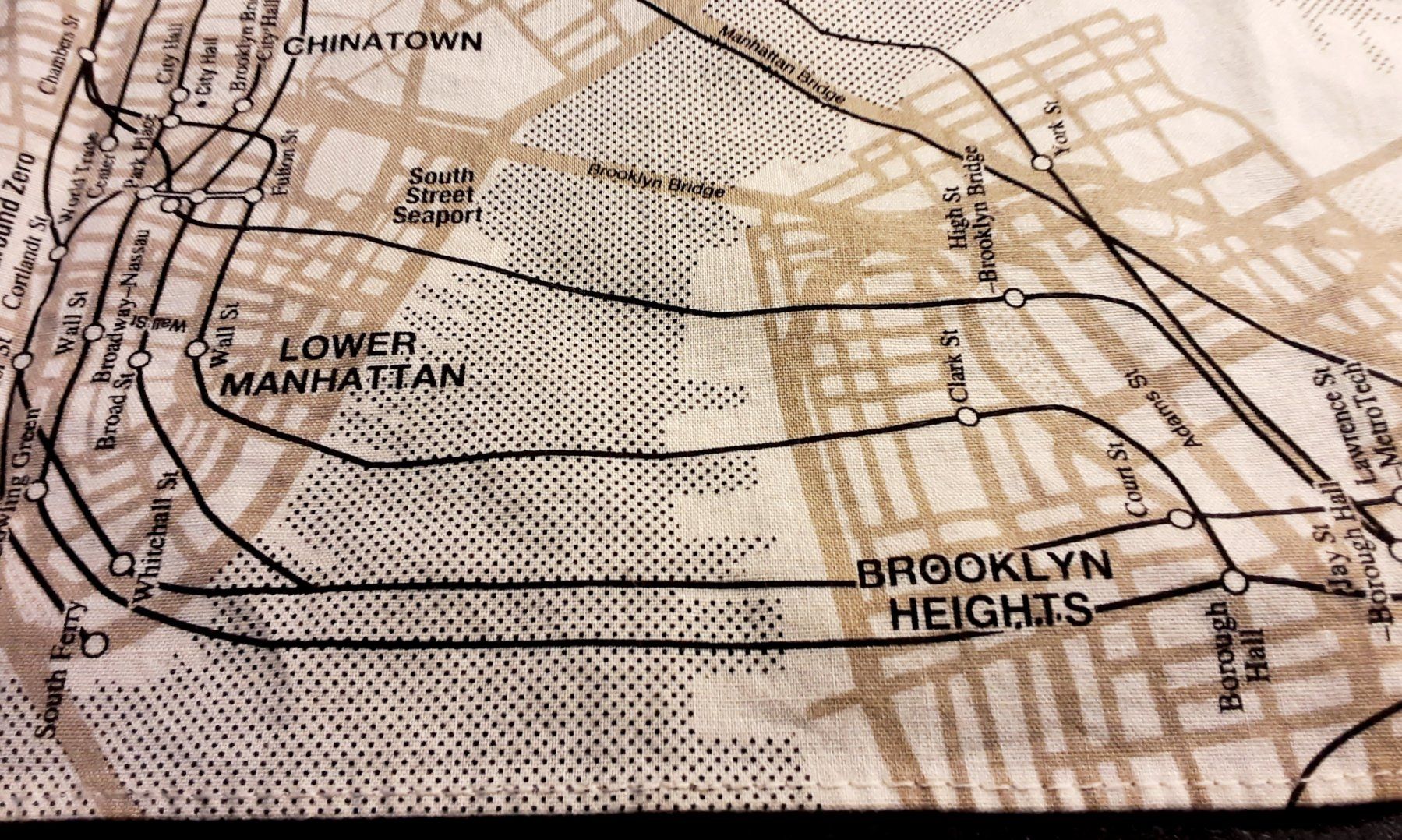 Foulard & Sciarpe: New York Stadtplan Bandana – Usato da Madiswil venduto da a_k_ftq6 2
