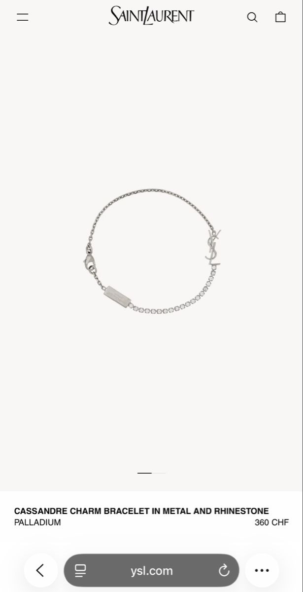 Saint Laurent Bracciali & Braccialetti: Saint Laurent Charm Bracelet / Armband – Nuovo e nell'imballaggio originale da Abtwil SG venduto da PauloDybala10 1